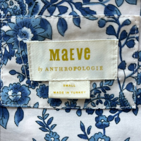 Anthropologie- Sumerset navy/ivory tiered maxi dress - Picture 9 of 11